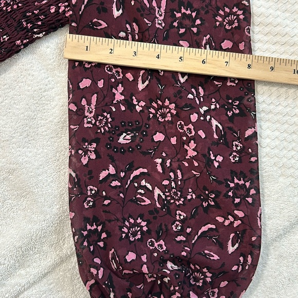 BEACH LUNCH LOUNGE Khaleesi Dress Womens Plus Size XXL Maroon Midi Boho Burgundy - Picture 7 of 17